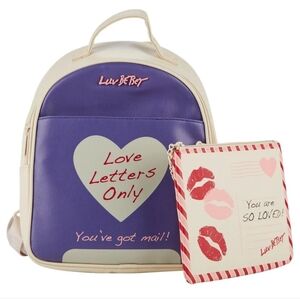 New Betsey Johnson Valentine Love Letters Medium Backpack $98 Retail